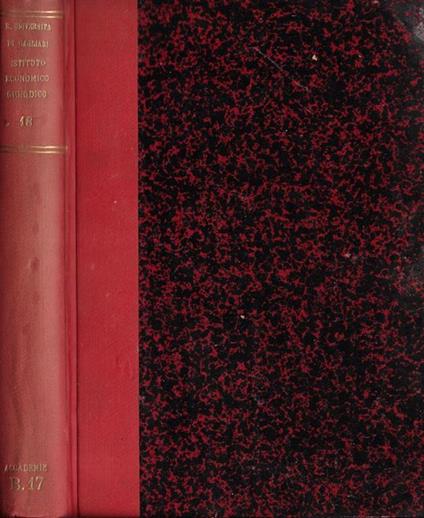 Studi economico-giuridici pubblicati per cura della Facoltà di Giurisprudenza anno XVIII-XIX 1931 - copertina