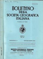 Bollettino della Società Geografica Italiana serie XI Vol. XI Fascicolo N. 1 1994