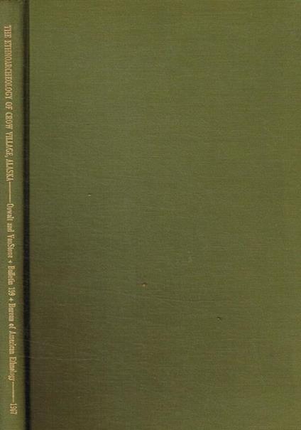The ethnoarchaeology of crow village, Alaska - copertina