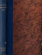 Analecta Bollandiana Tomus XLIII- Fasc I-II-III-IV
