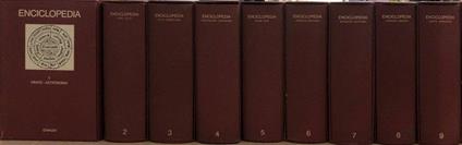Enciclopedia Einaudi Vol. 1, 2, 3, 4, 5, 6, 7, 8, 9 - copertina