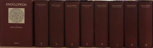 Enciclopedia Einaudi Vol. 1, 2, 3, 4, 5, 6, 7, 8, 9 - copertina