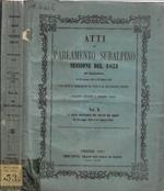 Atti del Parlamento Subalpino sessione del 1851 Vol. X