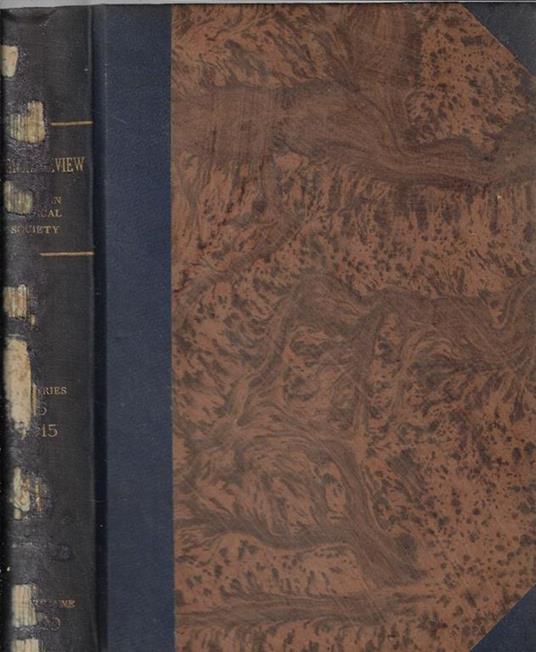 The physical review Vol. VI series II july-december 1915 - copertina