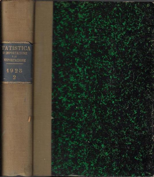 Statistica del commercio speciale di importazione e di esportazione secondo semestre anno 1925 - copertina