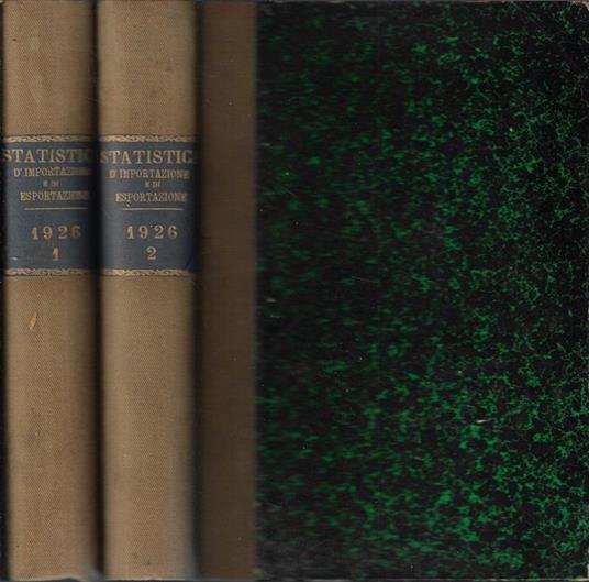 Statistica del commercio speciale di importazione e di esportazione gennaio-giugno anno 1926 - copertina