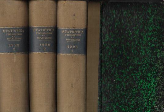 Statistica del commercio speciale di importazione e di esportazione anno 1928 - copertina