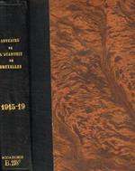 Annuaire de l'academie royale des sciences, des lettres et des beaux-arts de belgique. 1915-1919. notice biographiques