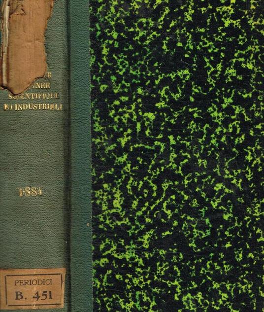 L' année scientifique et industrielle. Vingt-cinquieme année 1882 - Luigi Figuier - copertina