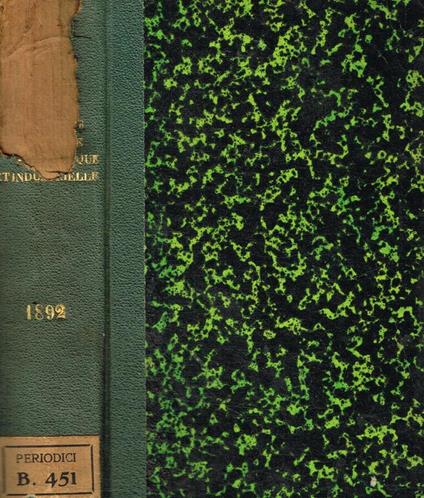 L' annee scientifique et industrielle. Trente-sixieme annee 1892 - Luigi Figuier - copertina