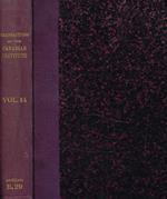 Transactions of the royal canadian institute. Vol.XIV, 1923