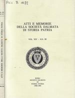 Atti e Memorie della Società Dalmata di Storia Patria Vol. XIV
