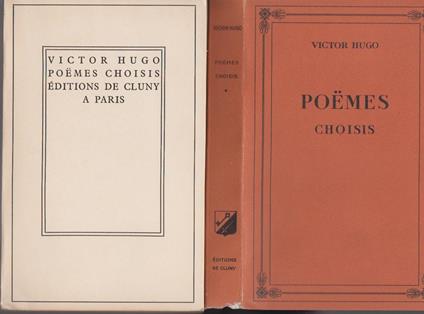 Poëmes choisis - texte établi et présenté par Yves-Gérard Le Dantec tome premier - Victor Hugo - copertina