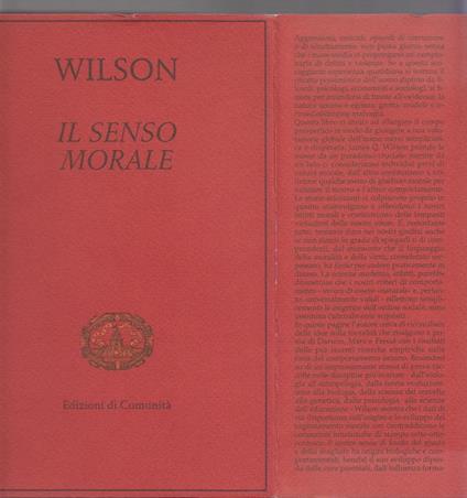 Il senso morale - Wilson - copertina