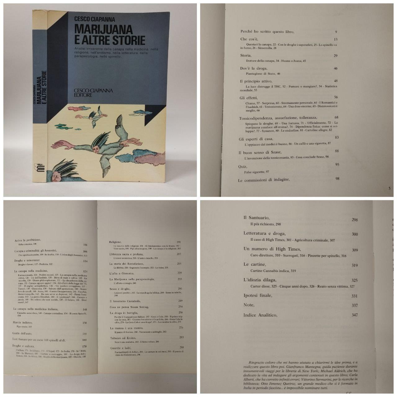 MARIJUANA E ALTRE STORIE Analisi irriverente della canapa
