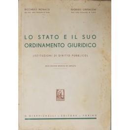 Lo Stato e il suo ordinamento giuridico. (Istituzioni di diritto pubblico) - Giorgio Cansacchi - copertina