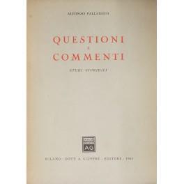 Questioni e commenti. Studi giuridici di: Palladino Alfonso - copertina