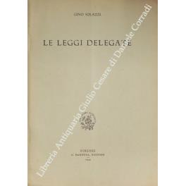 Le leggi delegate - copertina