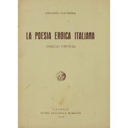 La poesia eroica italiana (saggio critico) - copertina