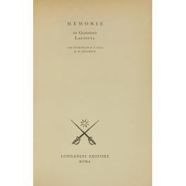 Memorie. Con introduzione e note di P. Duchon - Jacques Laffitte - copertina