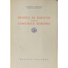 Profili di diritto delle Comunità Europee - Giorgio Bernini - copertina