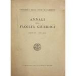 Annali della Facoltà Giuridica dell'Università degli Studi di Camerino. Vol. XVI Anno 1942-44