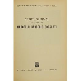 Scritti giuridici in memoria di Marcello Barberio Corsetti - copertina