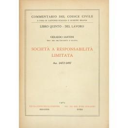 Società a responsabilità limitata. Art. 2472-2497 - Gerardo Santini - copertina
