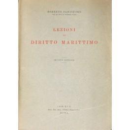 Lezioni di diritto marittimo - Roberto Sandiford - copertina