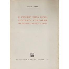 Il principio della doppia sentenza conforme nel processo canonico di Stato - Enrica Paleari - copertina