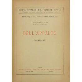 Dell'appalto. Art. 1655-1677 - Domenico Rubino - copertina