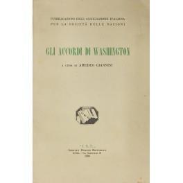 Gli accordi di Washington - Amedeo Giannini - copertina