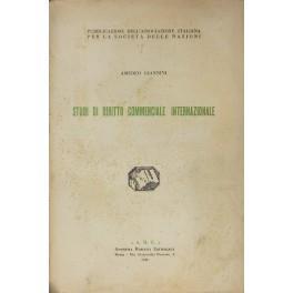 Studi di diritto commerciale internazionale - Amedeo Giannini - copertina