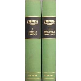 L' appalto. Rassegna di giurisprudenza commentata. Vol. I - Appalto pubblico e privato a cura di C. Carnevale e T. Ferrati; Vol. II - Arbitrato e disposizioni tributarie a cura di G. Jannuzzi e G. Trotta - Angelo Jannuzzi - copertina