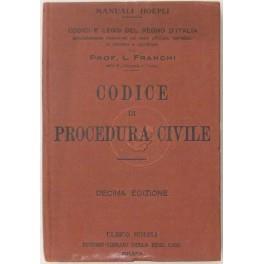 Codice di procedura civile - L. Franchi - copertina