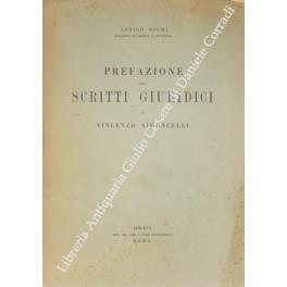 Prefazione agli scritti giuridici di Vincenzo Simoncelli - Arrigo Solmi - copertina