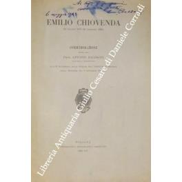 Emilio Chiovenda (18 maggio 1871-19 febbraio 1941), Commemorazione letta dal Prof. Antonio Baldacci alla R. Accademia delle scienze dell'Istituto di Bologna nella sessione del 9 novembre 1941-XX - Antonio Baldacci - copertina