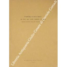 Pubblicazioni del Prof. Avv. Luigi Cariota Ferrara ordinario di Diritto Civile nella Università di Napoli - Anonimo - copertina