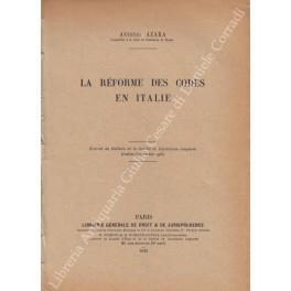 La reforme des codes en Italie - Antonio Lanzara - copertina