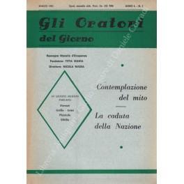 Gli oratori del giorno. Rassegna mensile d'eloquenza. Anno L - Numero 3. Marzo 1982 - copertina