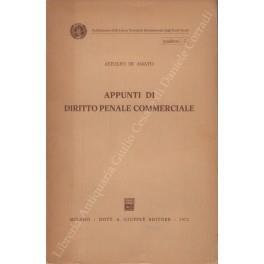 Appunti di diritto penale commerciale - Astolfo Di Amato - copertina