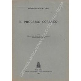 Il processo coreano - Francesco Carnelutti - copertina