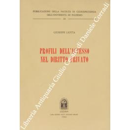 Profili dell'accesso nel diritto privato - Giuseppe Liotta - copertina