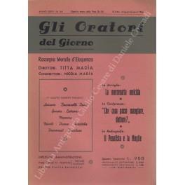 Gli oratori del giorno. Rassegna mensile d'eloquenza. Anno XXXIV - Numero 5-6. Maggio-Giugno 1966 - copertina