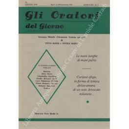 Gli oratori del giorno. Rassegna mensile d'eloquenza. Anno LXII - Numero 5. Giugno 1994 - copertina