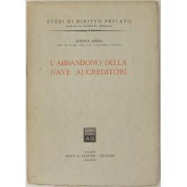 L' abbandono della nave ai creditori - Andrea Arena - copertina