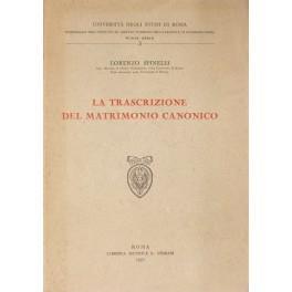 La trascrizione del matrimonio canonico - Lorenzo Spinelli - copertina