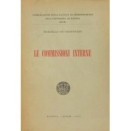 Le Commissioni interne - Marcello De Cristofaro - copertina