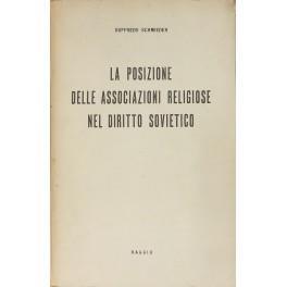 La posizione delle associazioni religiose nel diritto sovietico - copertina