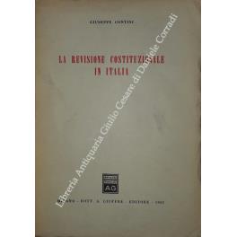 La revisione costituzionale in Italia - Giuseppe Contini - copertina